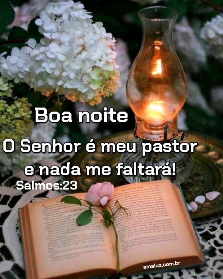 boa noite o senhor e meu pastor e nada me faltará