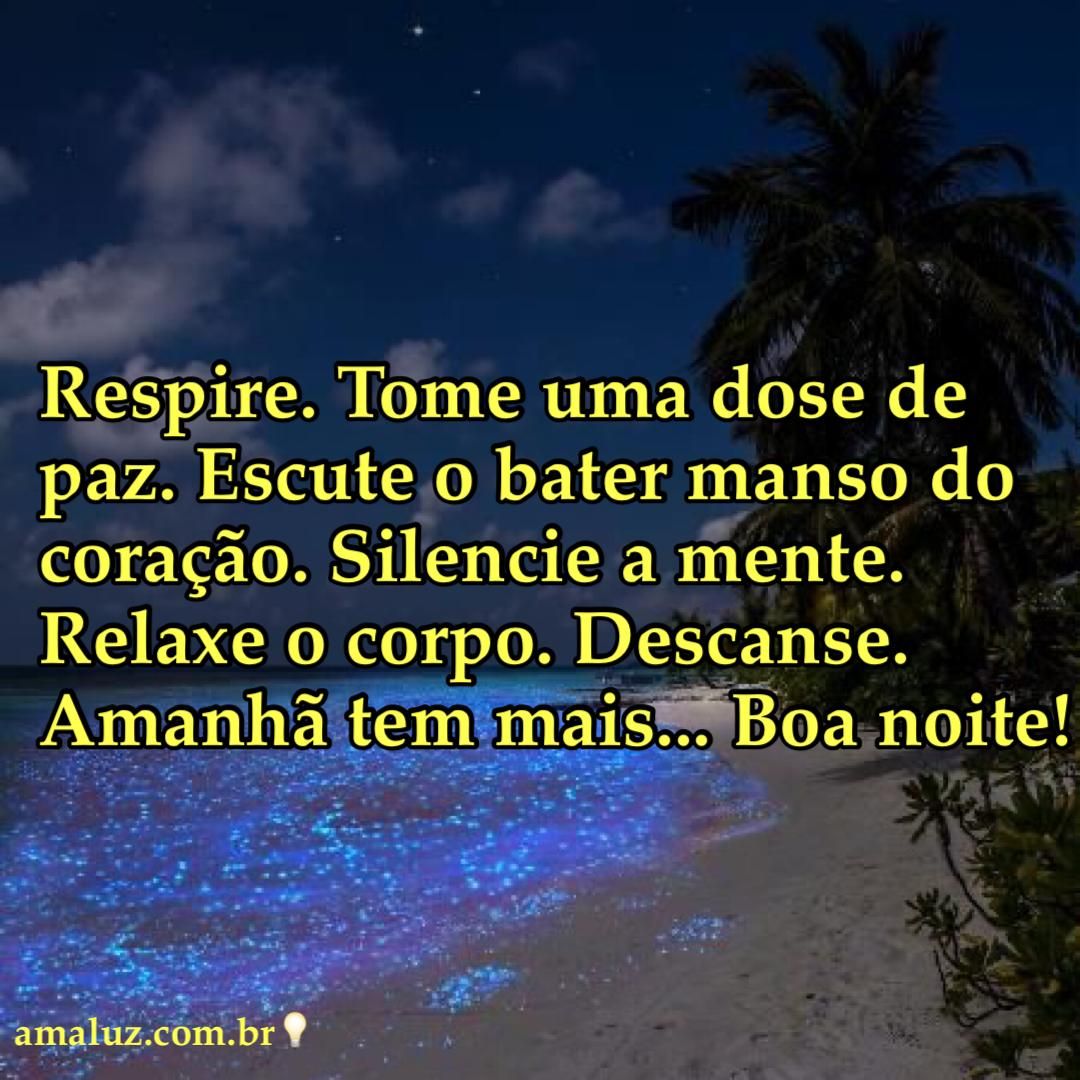 boa noite tome uma dose de paz