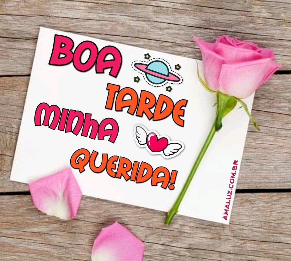 boa tarde minha querida figurinha para whatsapp