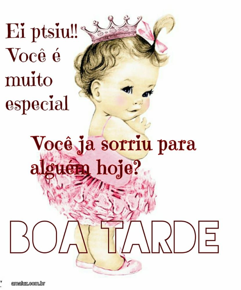 boa tarde você é muito especial