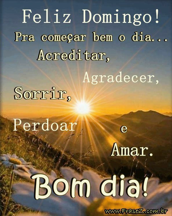 bom dia de domingo