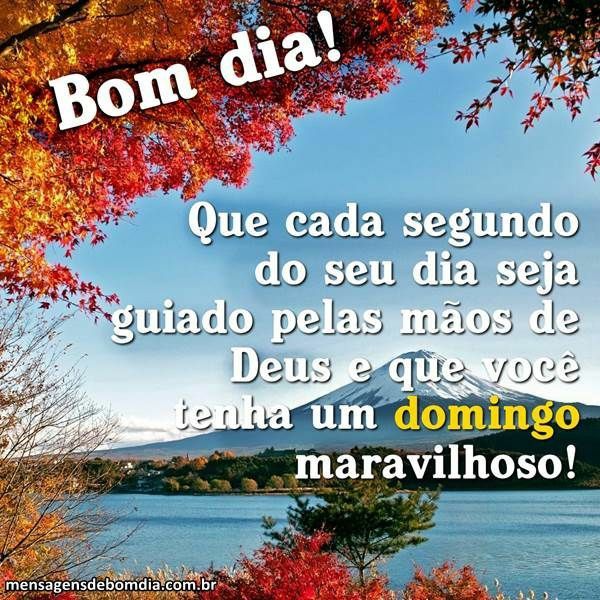 bom dia domingo maravilhoso