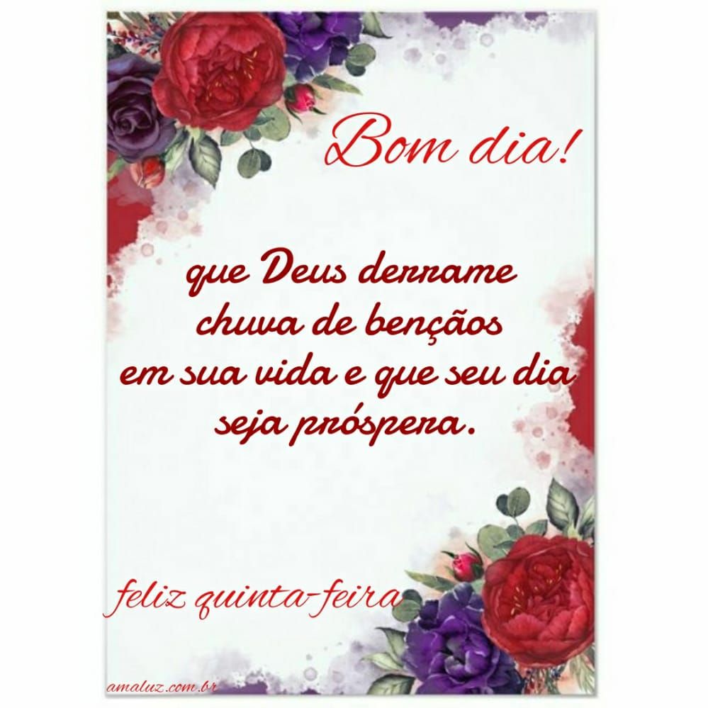 bom dia feliz quinta feira