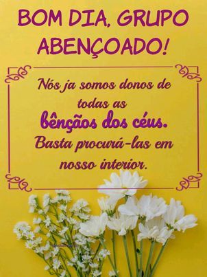 bom dia grupo abençoado do whatsapp