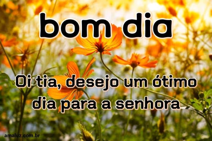 bom dia otimo dia para a senhora.