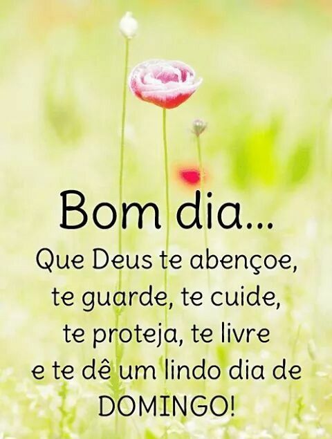 bom domingo que deus te abençoe
