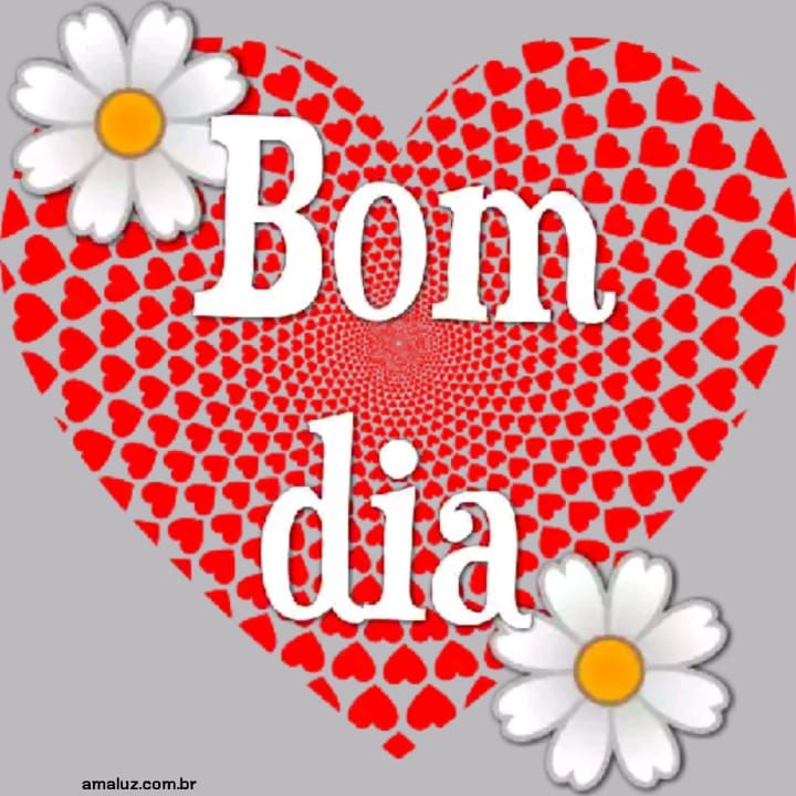 figuras com coração de bom dia