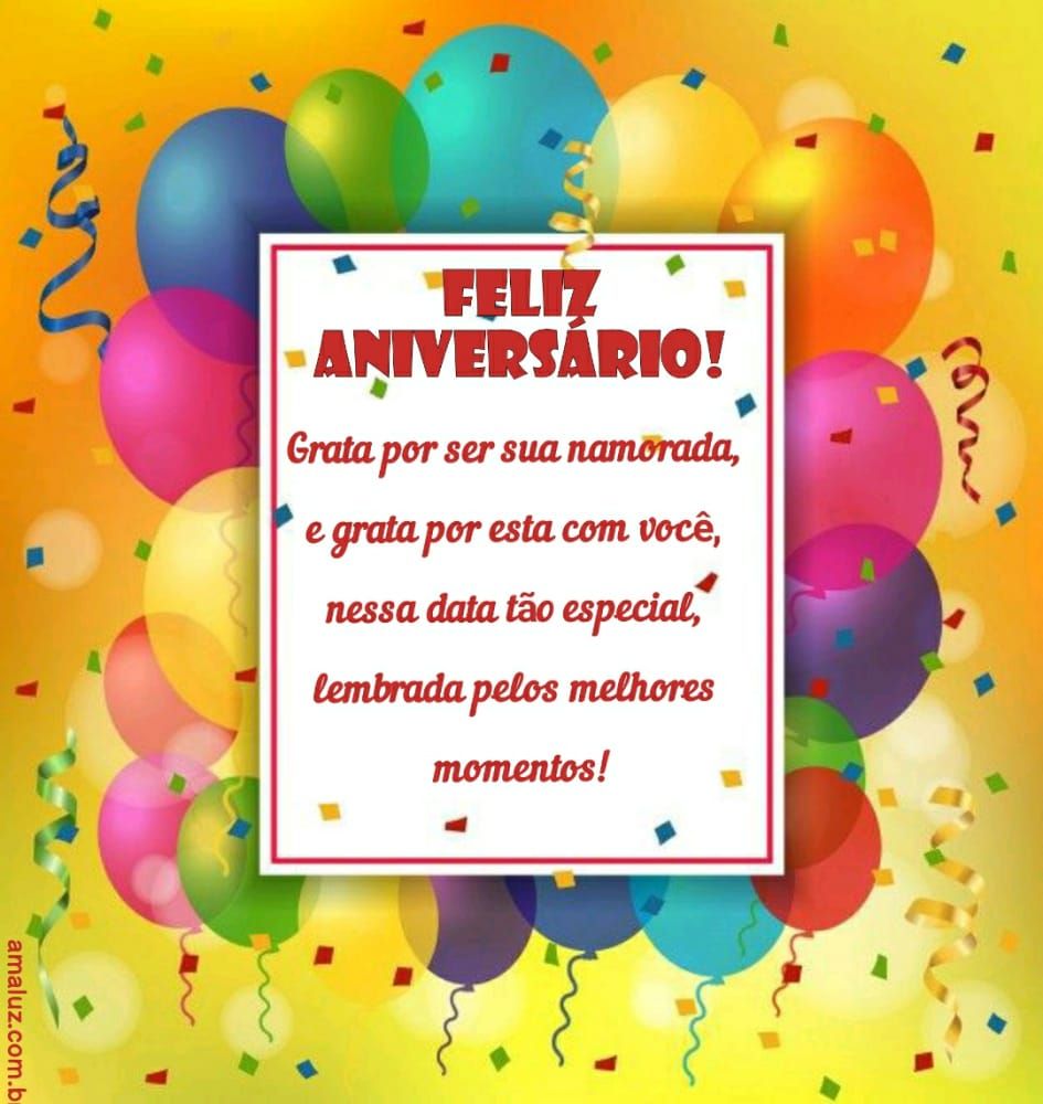 feliz aniversario amor grata por ser sua namorada