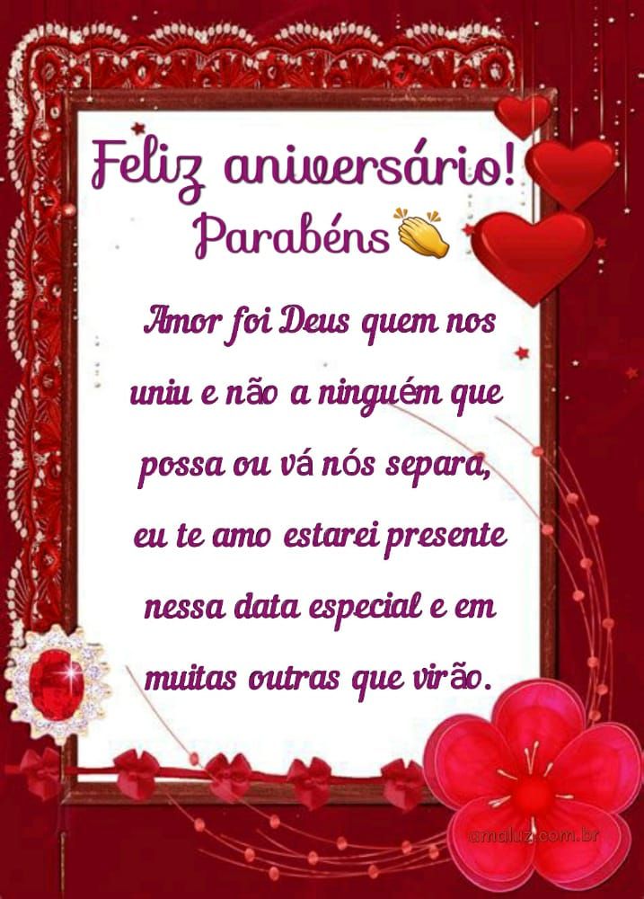 feliz aniversario amor sempre estarei presente com você