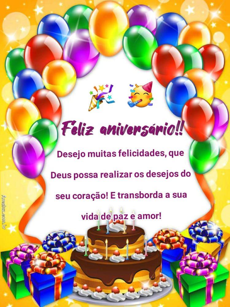 feliz aniversario desejo muitas felicidade