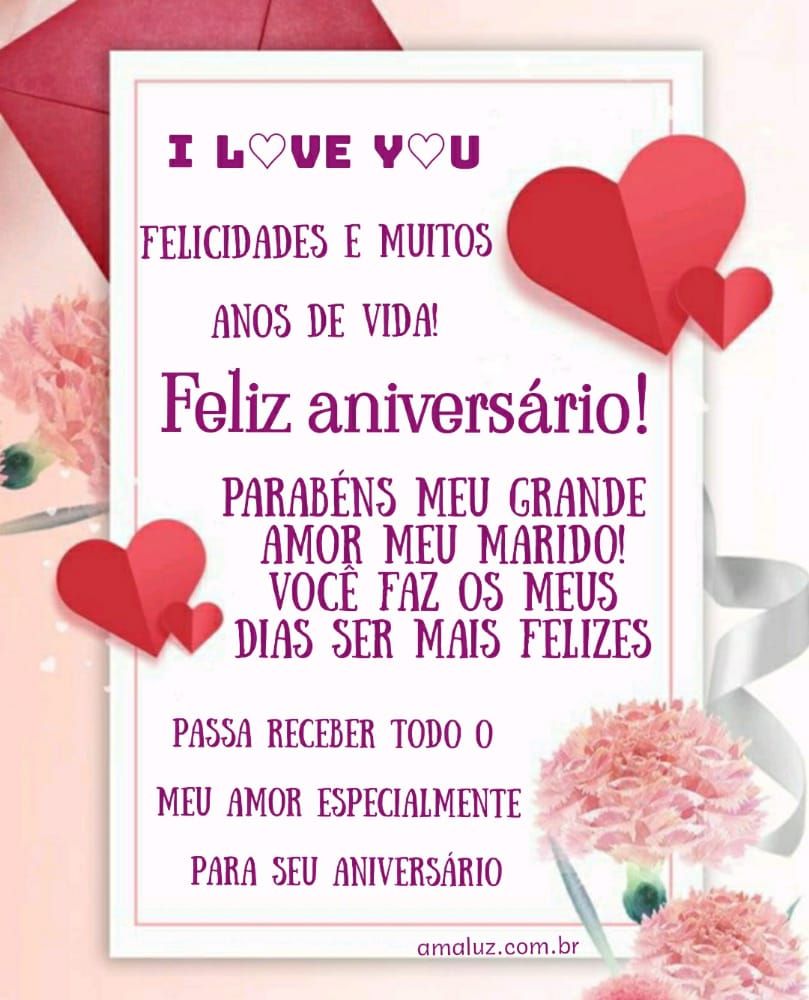 feliz aniversario felicidades meu grande amor meu marido