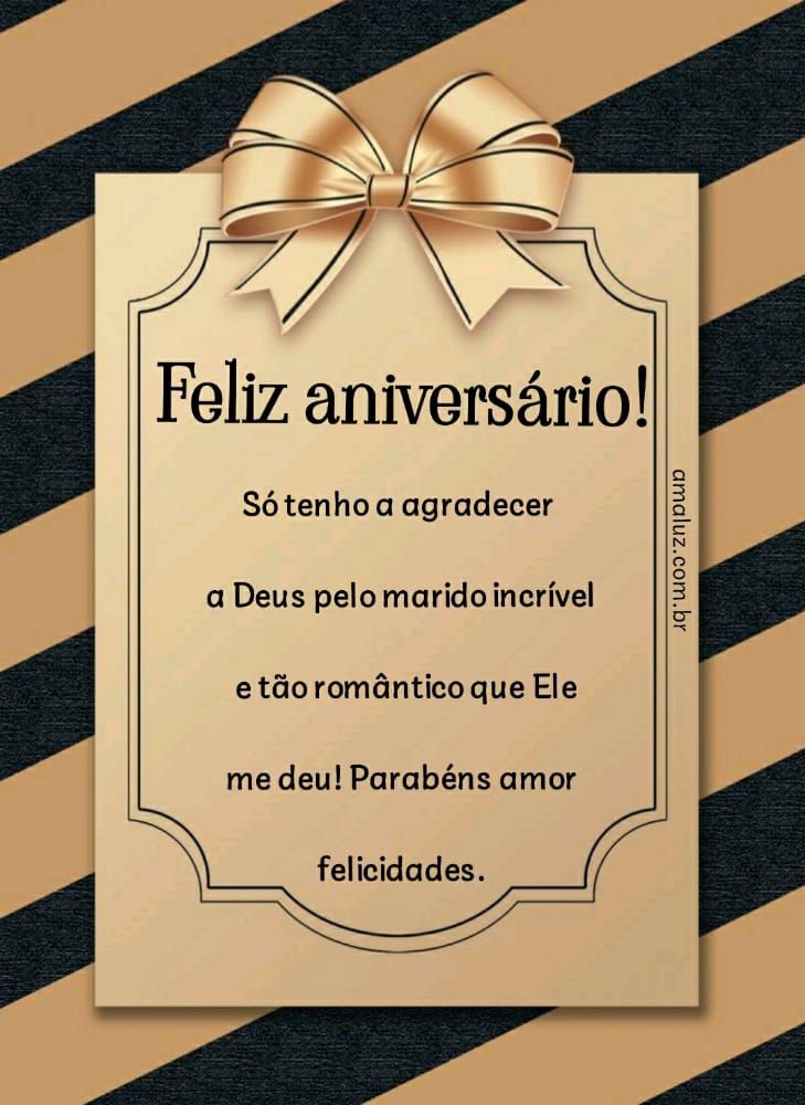 feliz aniversario marido