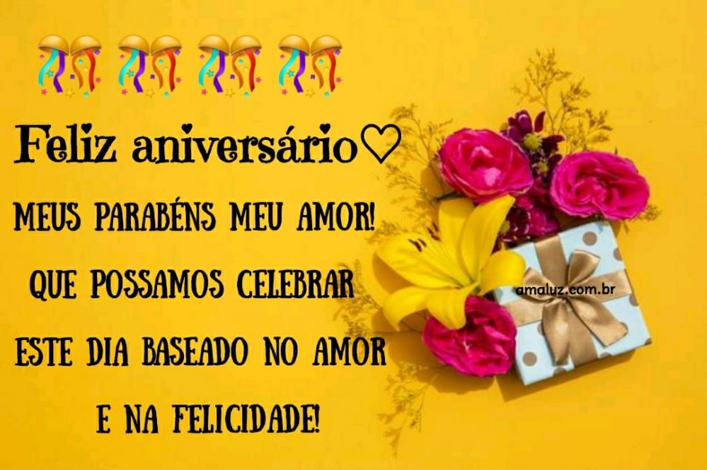 feliz aniversario meus parabens meu amor