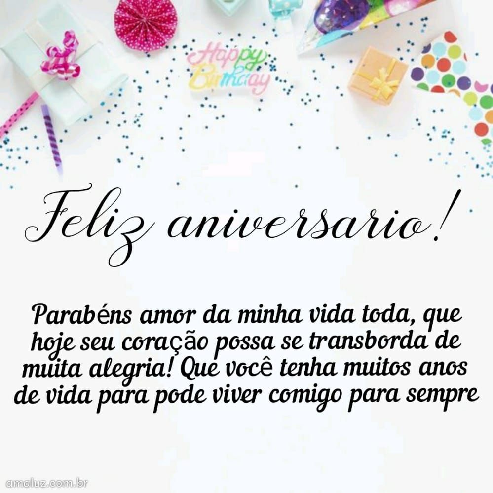 feliz aniversario parabéns amor