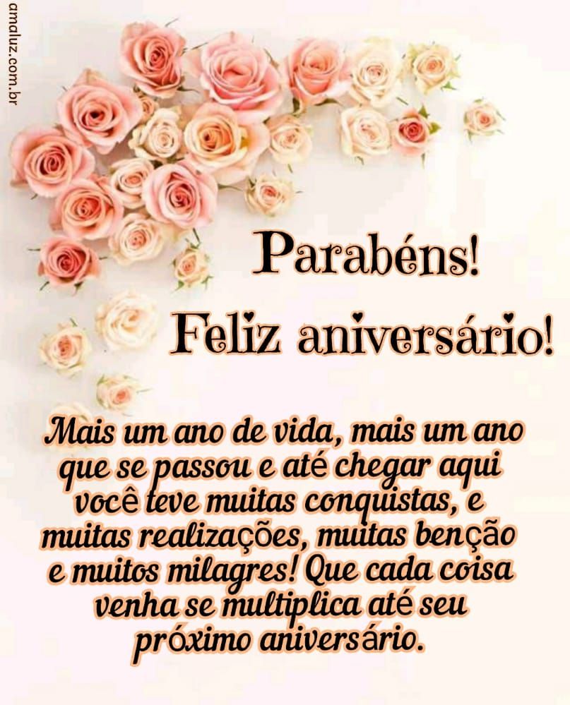 feliz aniversario prima parabéns por mais um ano de vida