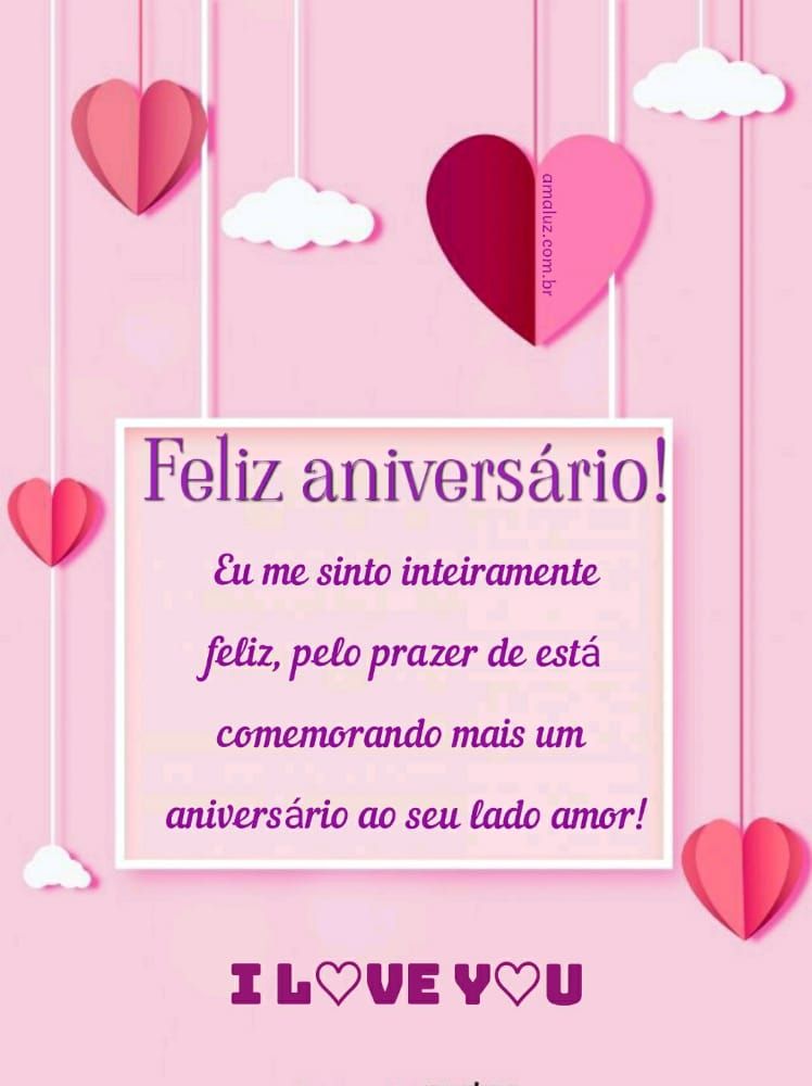feliz aniversario te amo amor