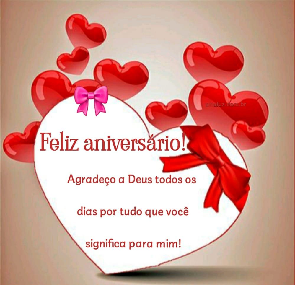feliz aniversario você significa muito pra mim