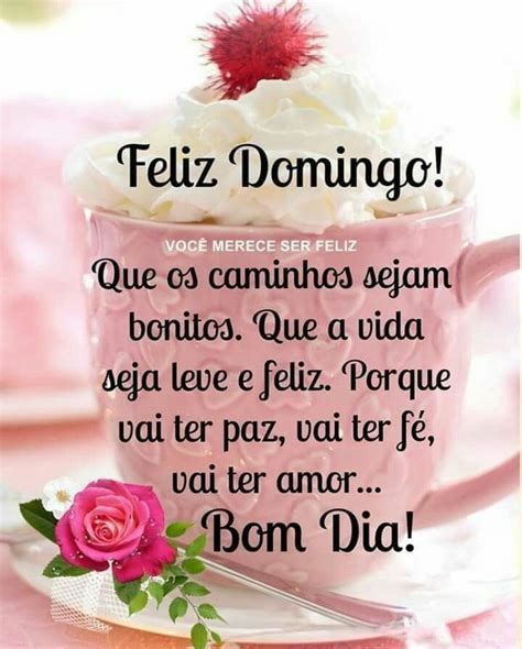 feliz domingo para você e bom dia
