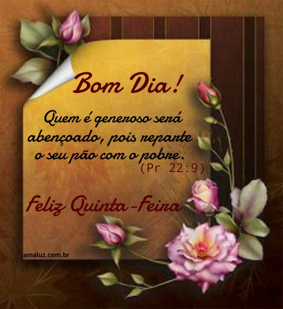 frase de bom dia e feliz quinta feira