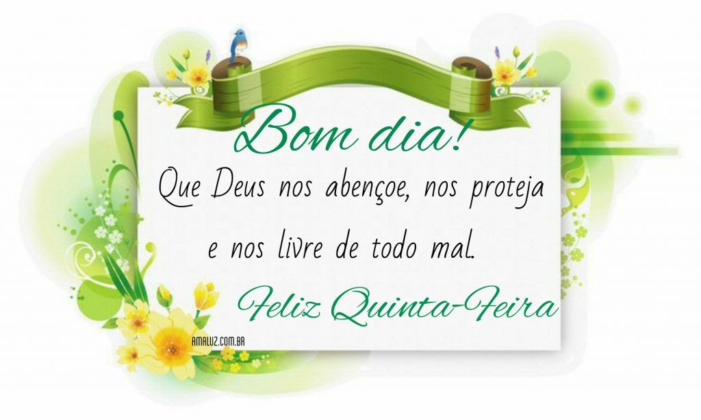 20 Frases de Bom dia e feliz Quinta-feira com Motivação