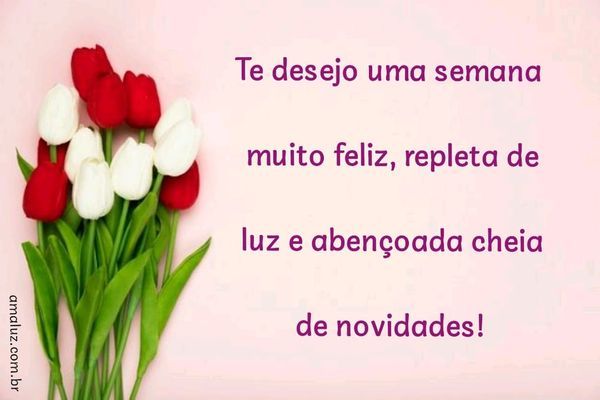 frase de feliz semana especial e abençoada