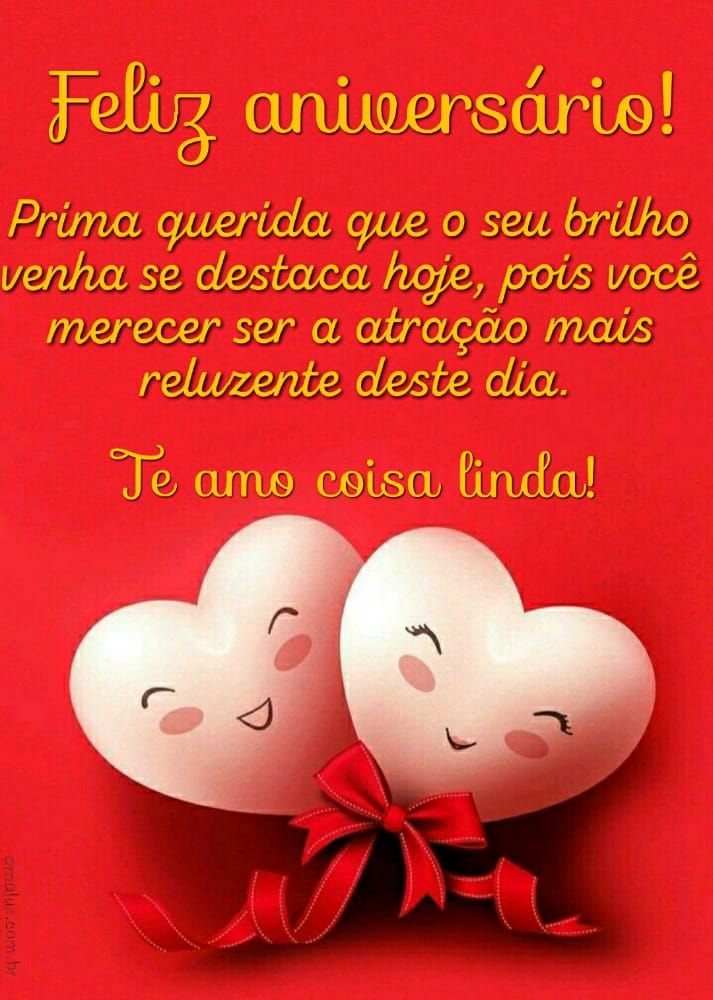 imagem com fundo vermelho e coração de feliz aniversario