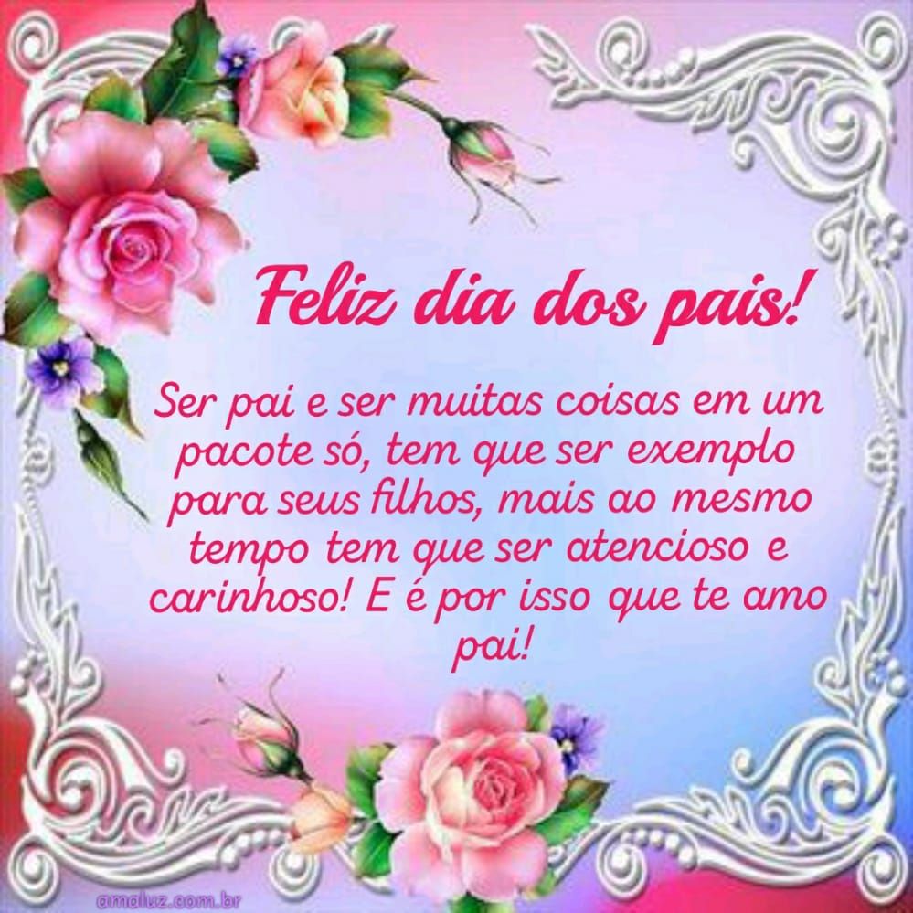 imagem com mensagem de feliz dia dos pais