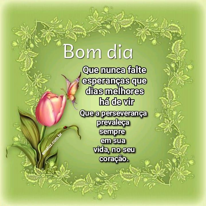 imagem linda com frase de bom dia de 2021