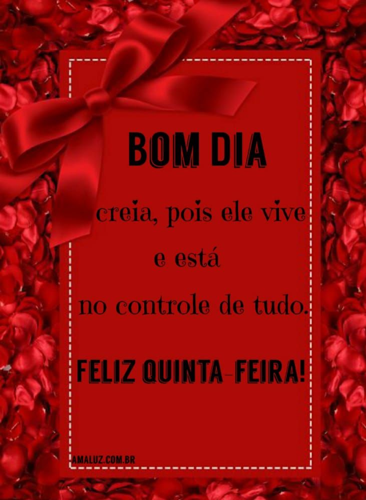 imagem perfeita de bom dia e feliz quinta feira