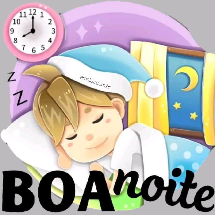 linda figurinha de boa noite