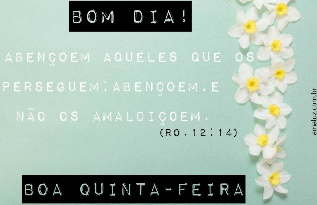 linda mensagem de bom dia quinta feira