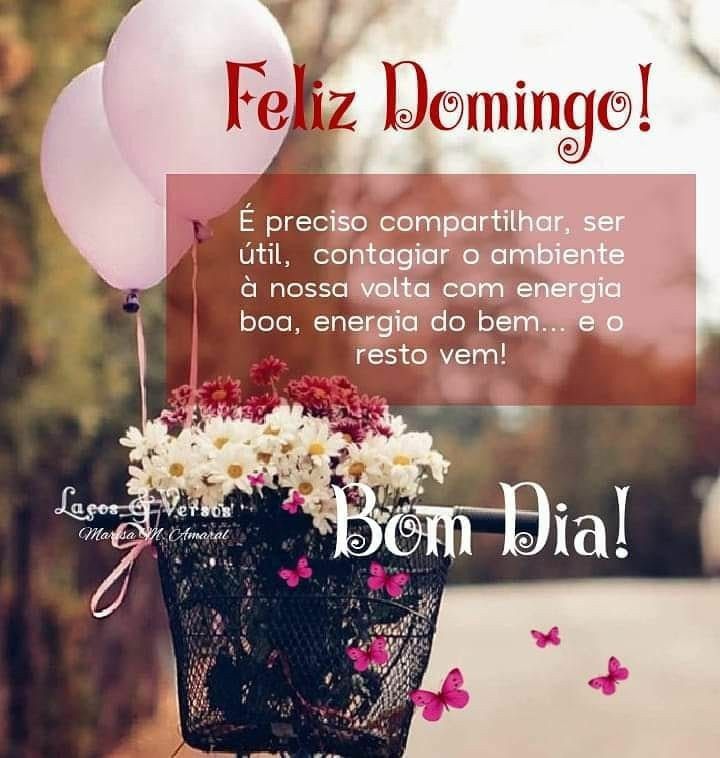 linda imagem de bom dia e feliz domingo