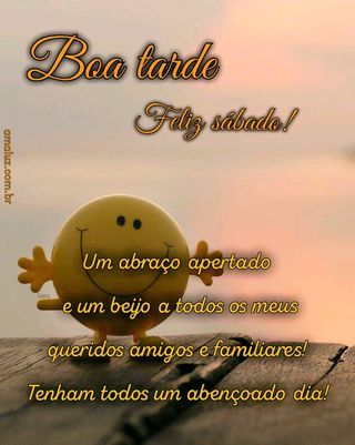 mensagem de boa tarde feliz sábado abençoado