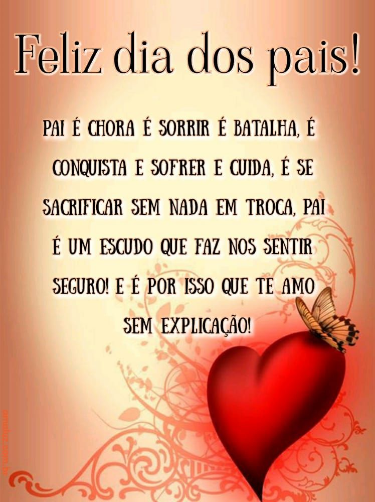 mensagem de fazer chora para manda ao pai de feliz dia dos pais