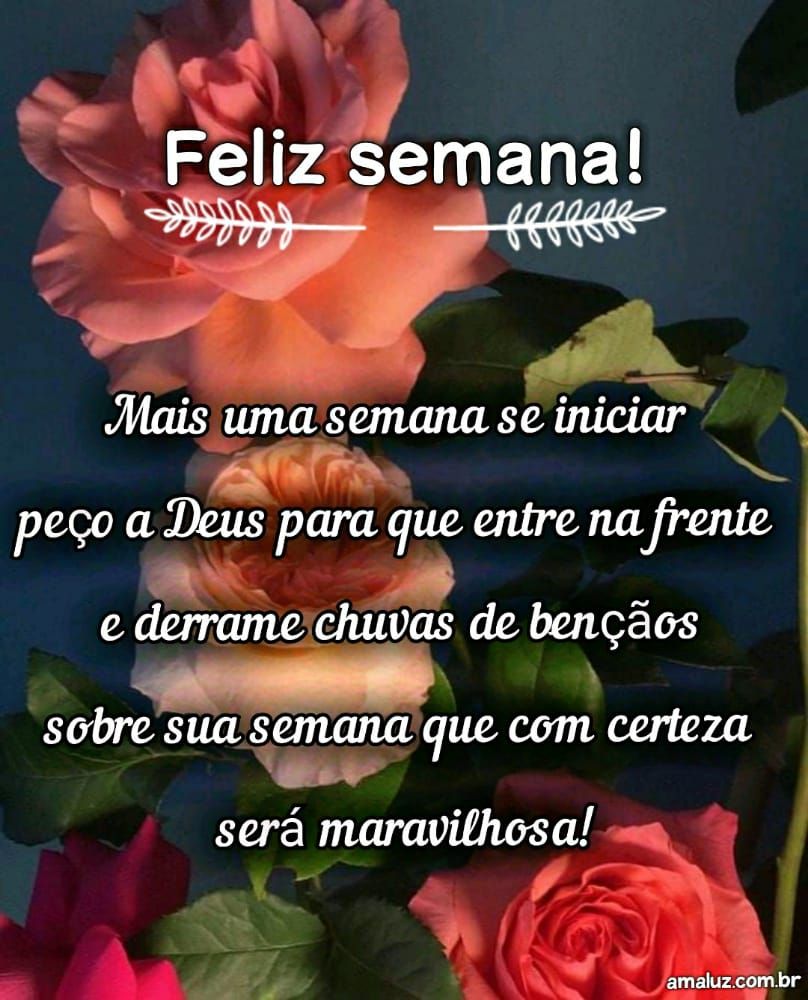 mensagens abençoada da semana