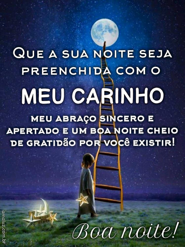receba meu carinho e meu boa noite