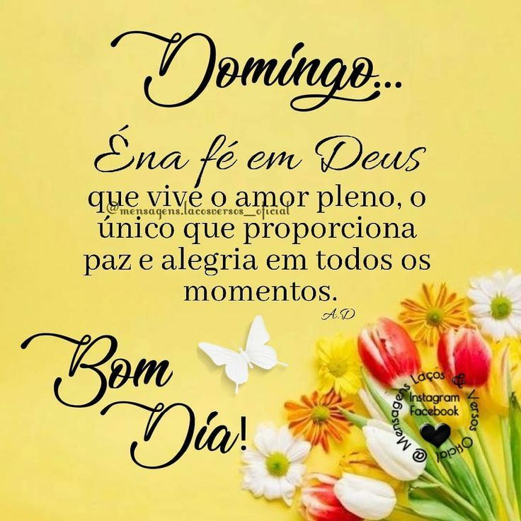 tenham um bom dia e feliz domingo