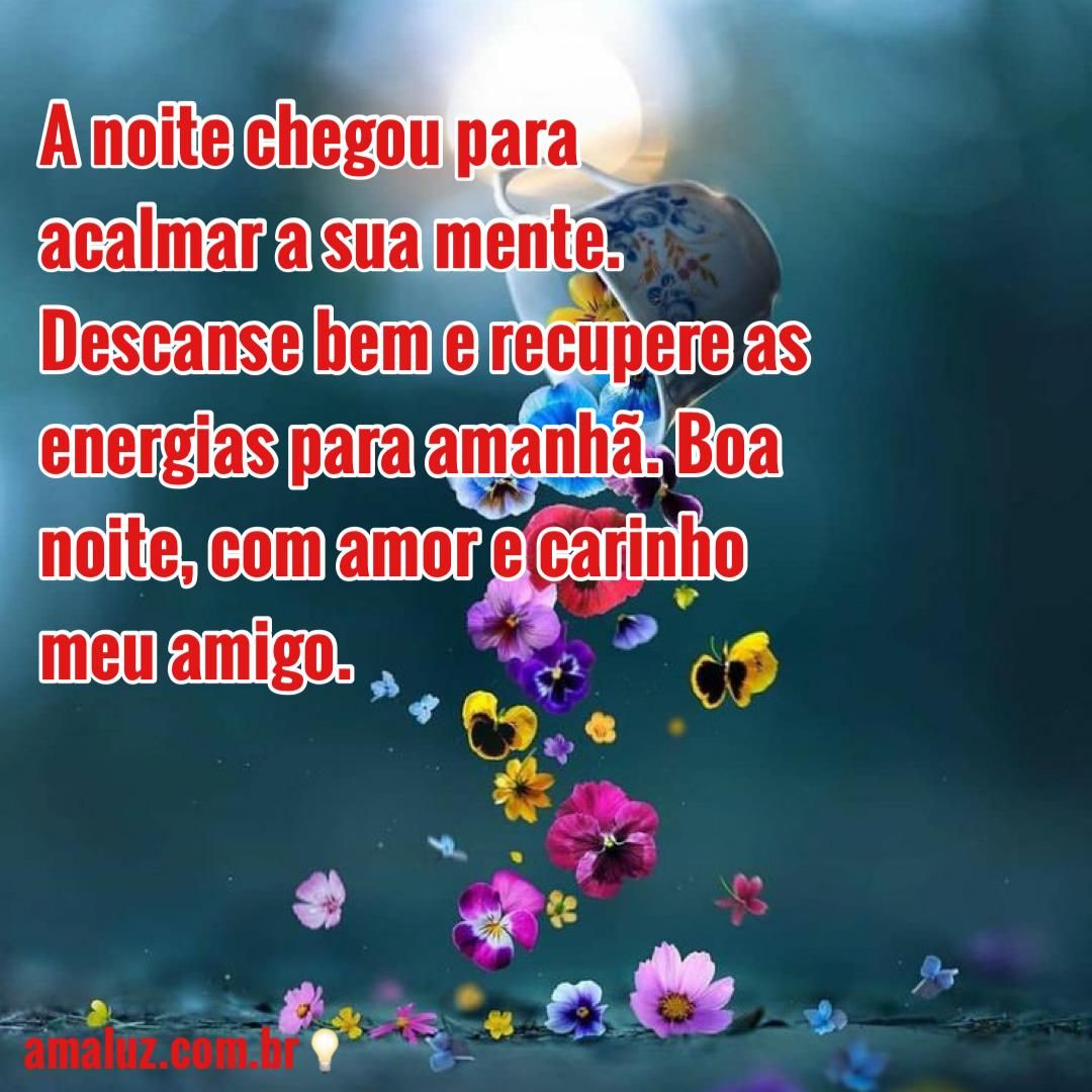 uma boa noite com amor e carinho