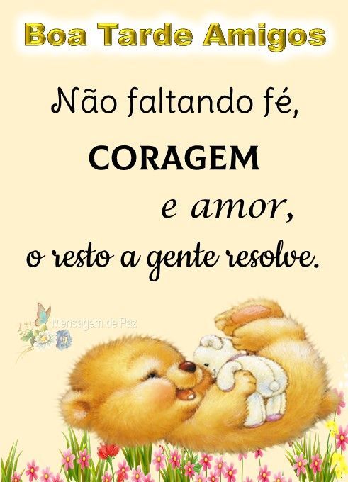 boa tarde feliz e carinhosa