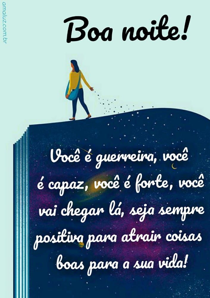Boa noite! Você é guerreira você é capaz é so ter esperança em Deus