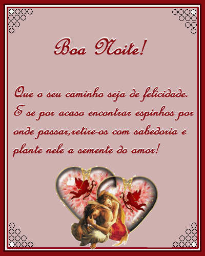 Boa noite! Gif feliz e de paz