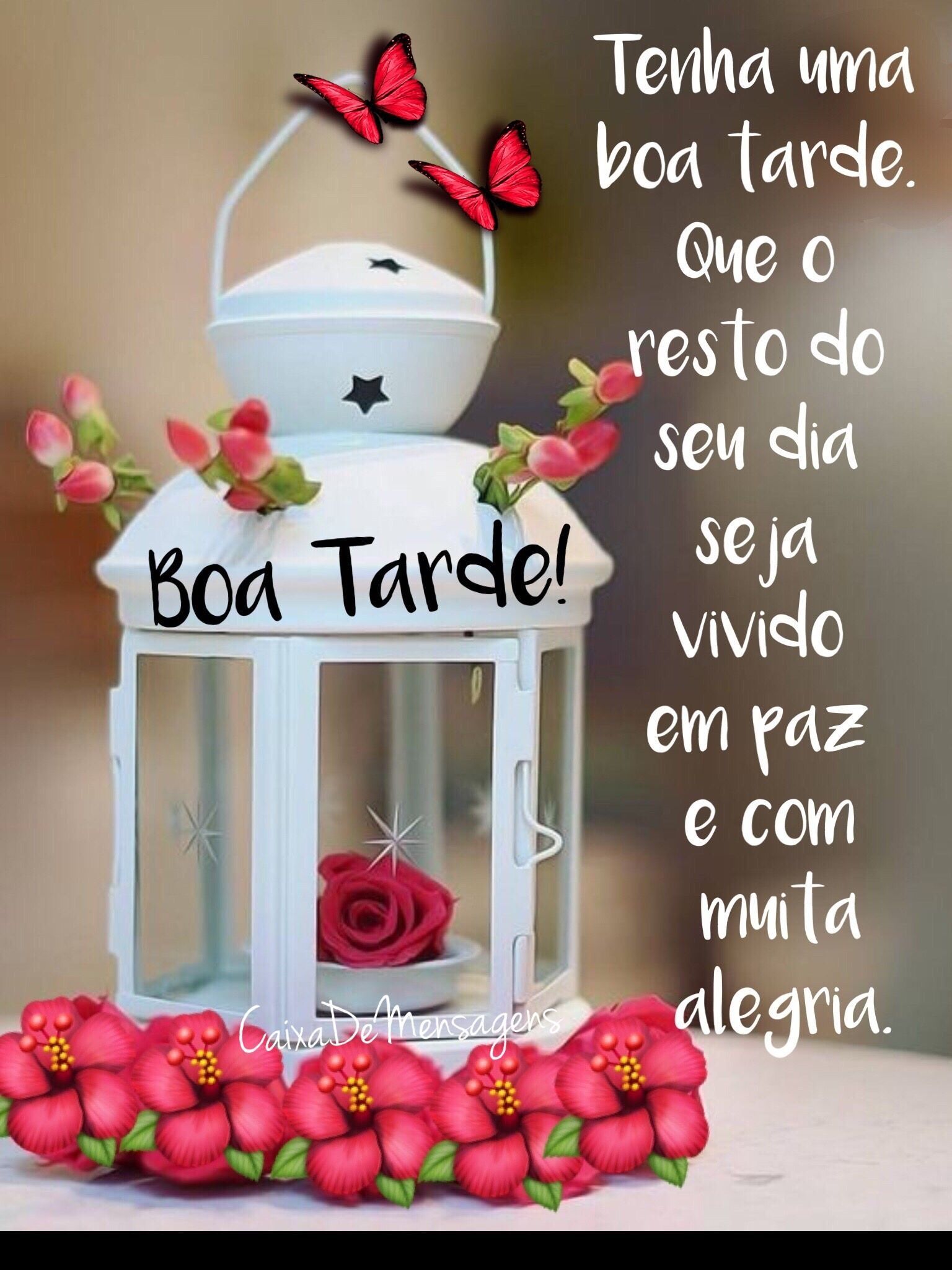 Imagens com Frases de Boa tarde Sexta-feira  com Flores