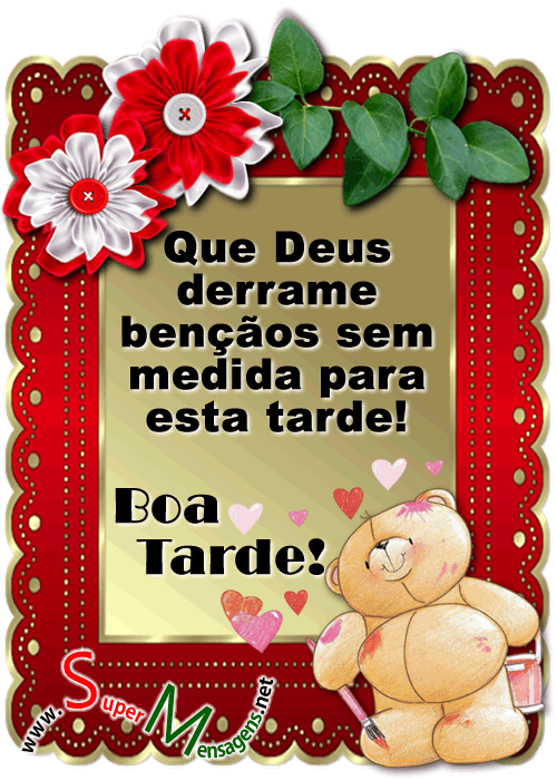 Boa tarde gif carinhoso