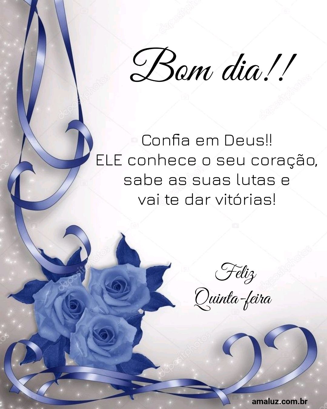Bom dia confia em Deus.