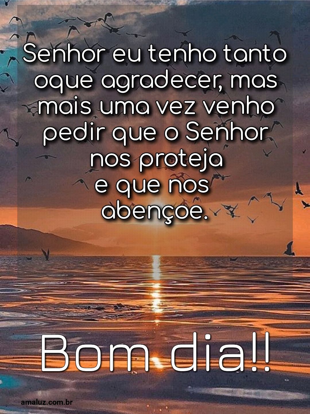 Bom dia, Senhor eu te agradeço