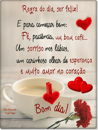 Bom dia abençoado com muito carinho fé e amor gifs