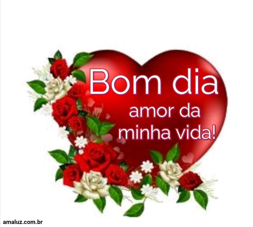 Bom dia amor da minha vida te amo