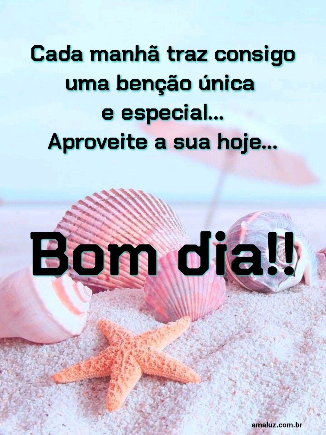 Bom dia, cada manhã traz consigo uma benção.