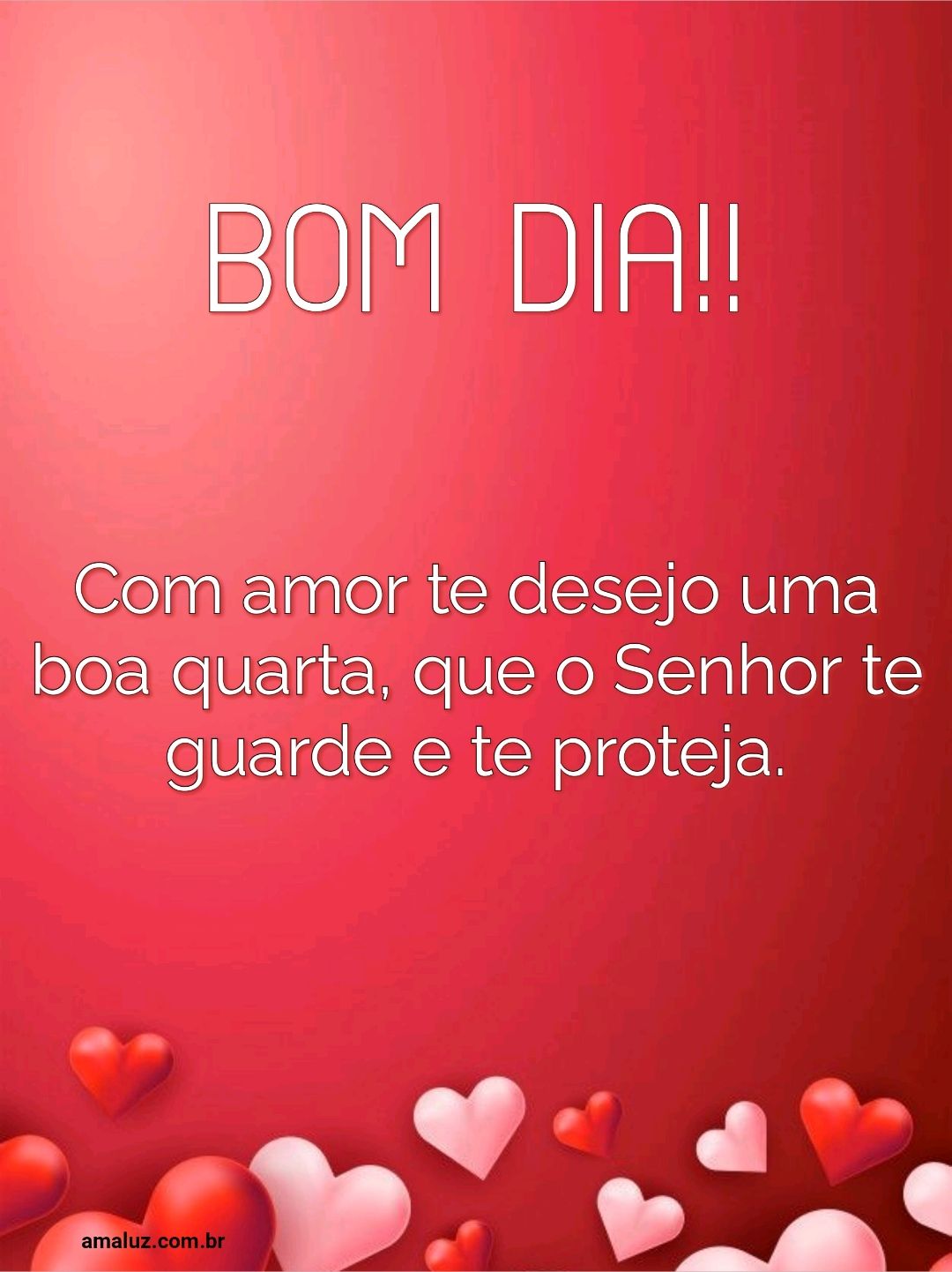Bom dia com amor.
