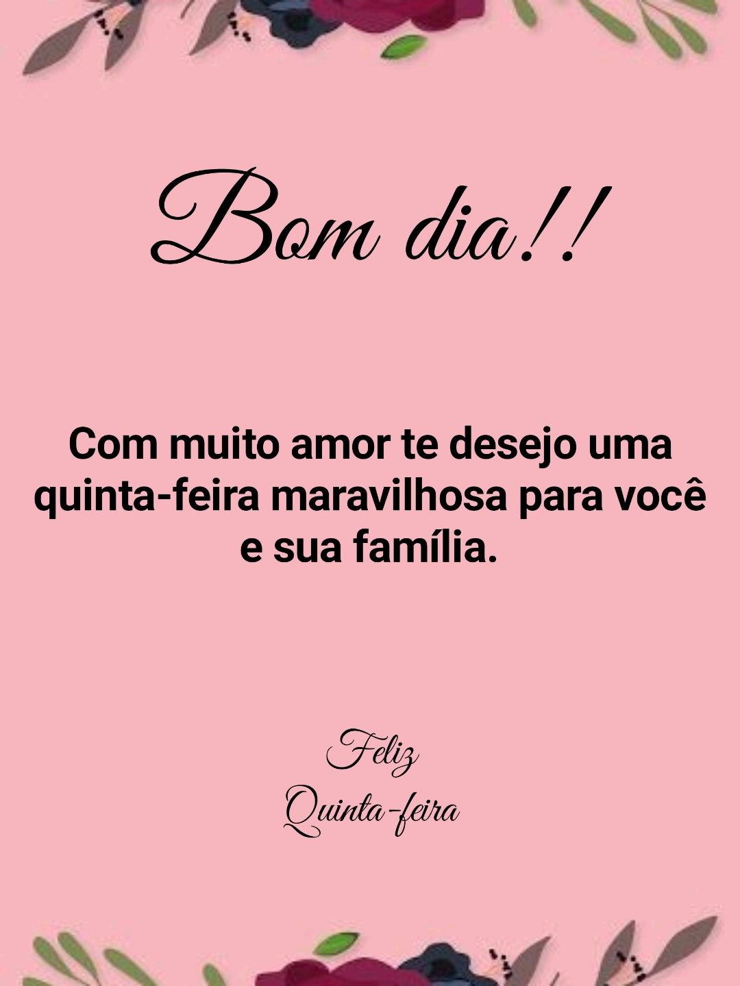 Bom dia com muito amor